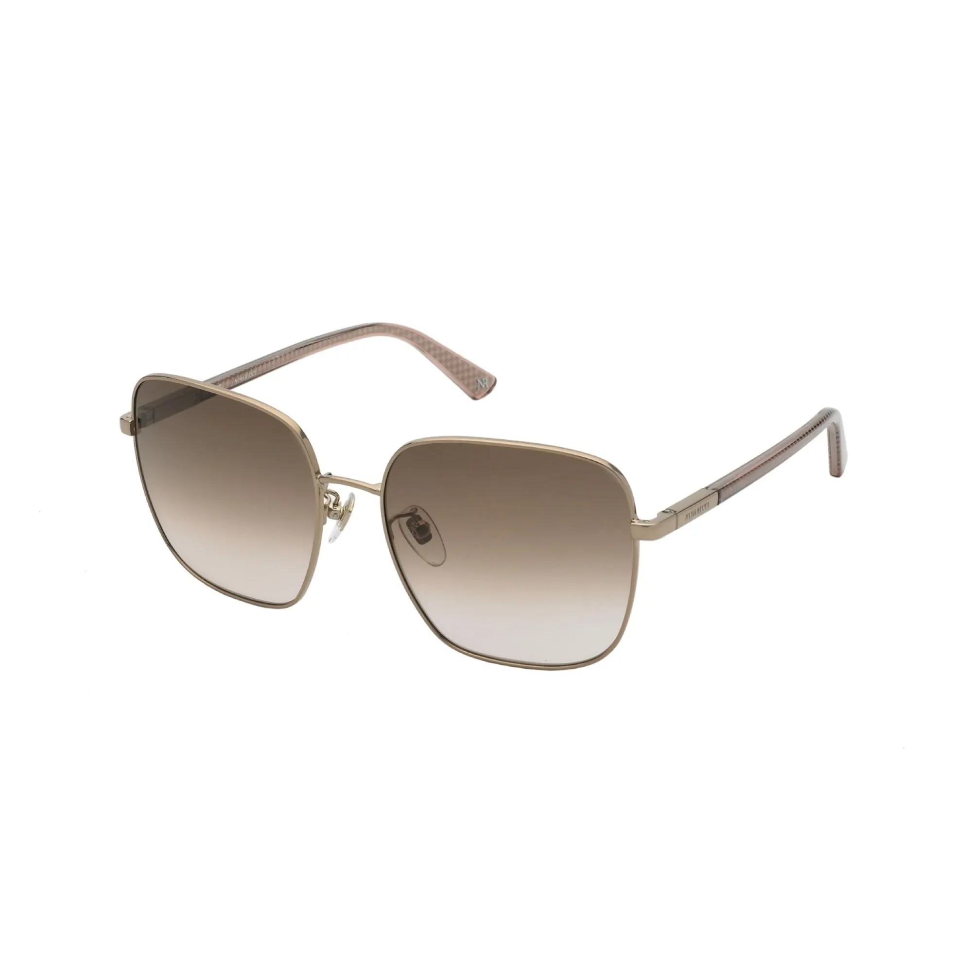   Nina Ricci SNR329 - 0A39 Oro Rosso Lucido Totale | Occhiale Da Sole Donna 