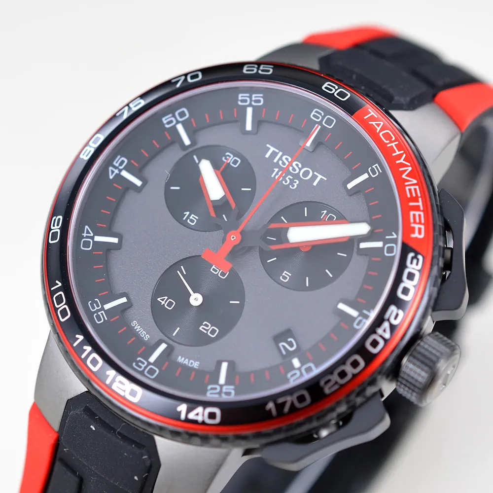Orologio da uomo Tissot TOUR DE FRANCE 2017 T-BIKE rosso T111.417.37.441.01